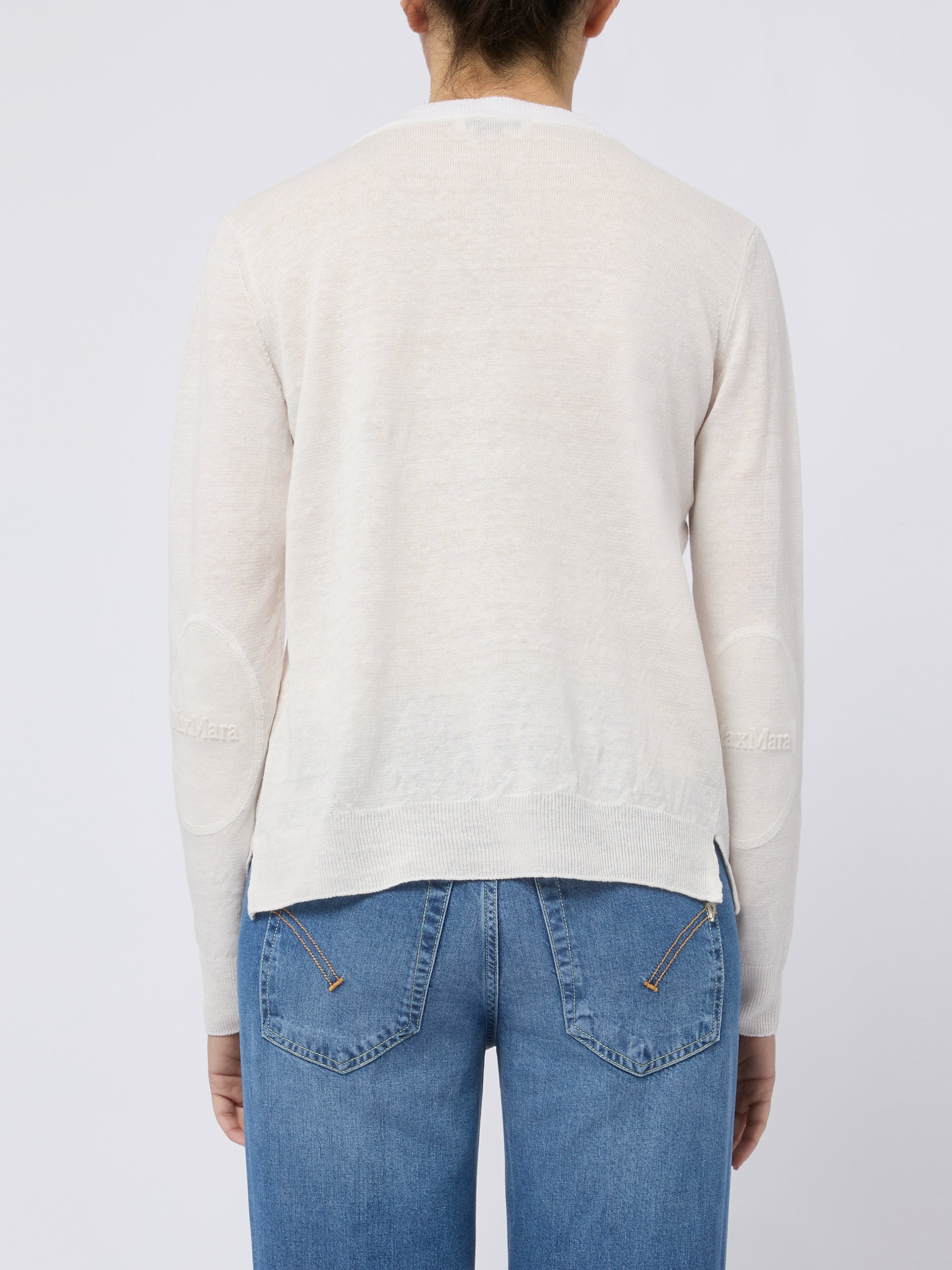 S MAX MARA Maglia girocollo Fervore bianco sporco 