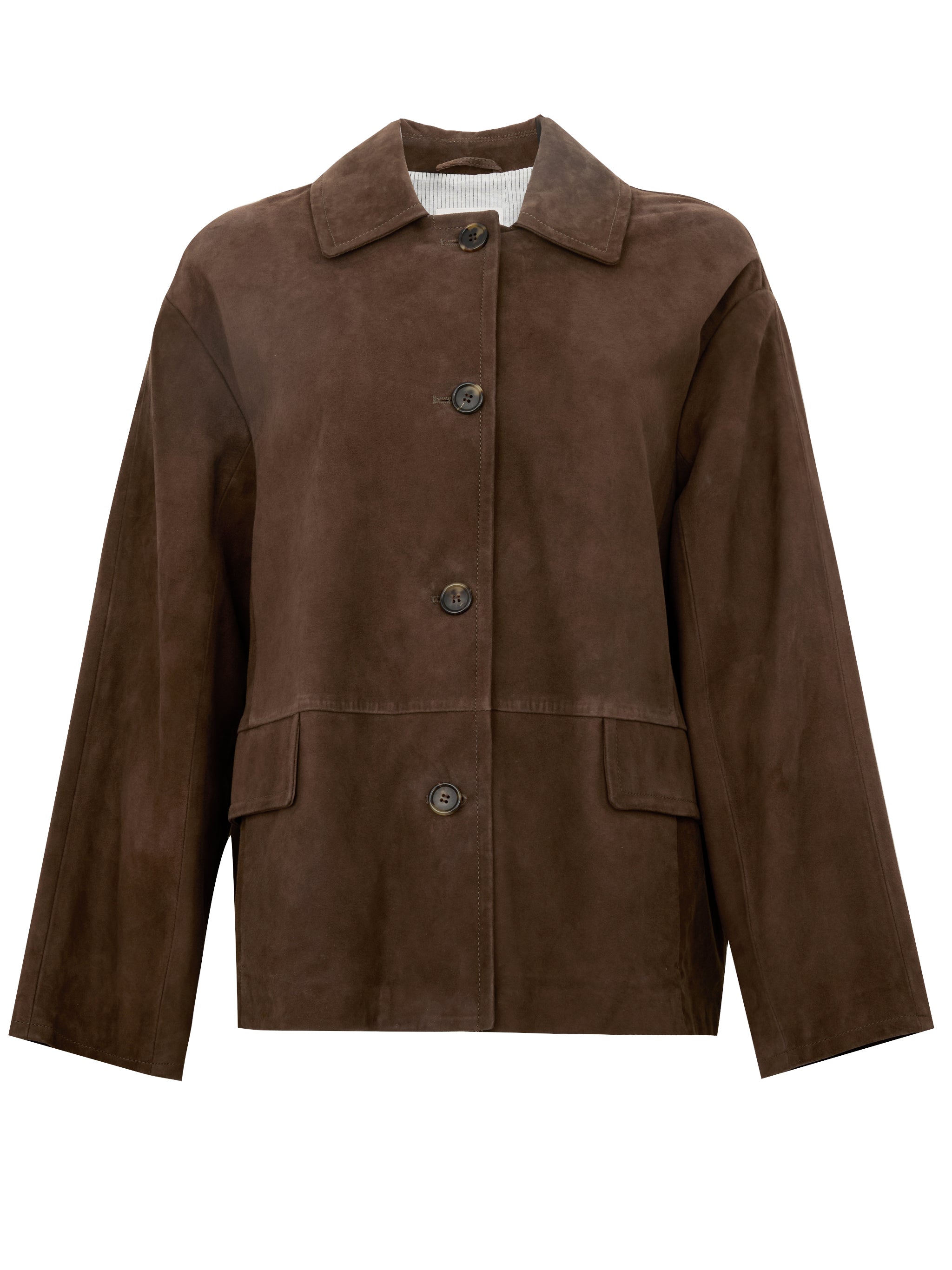 S MAX MARA Giacca in suede Charme marrone 