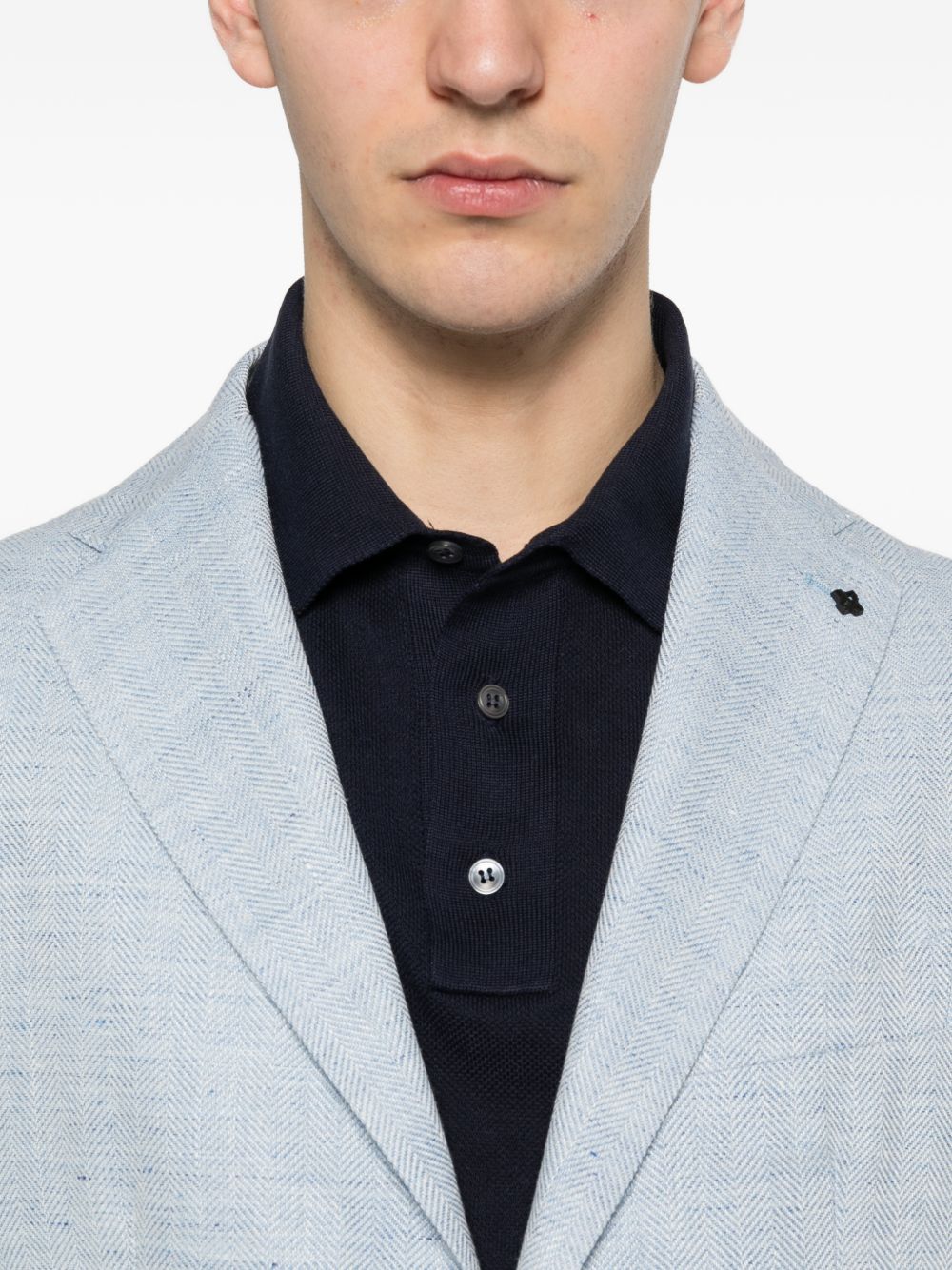 TAGLIATORE Blazer monopetto celeste 