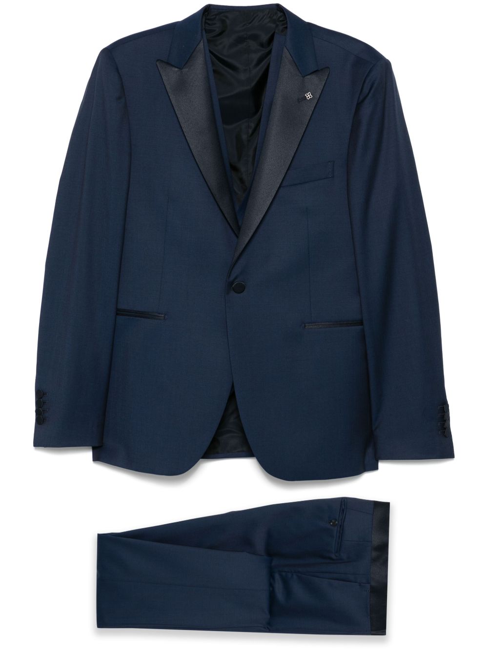 TAGLIATORE Completo blu con giacca gilet e pantalone 