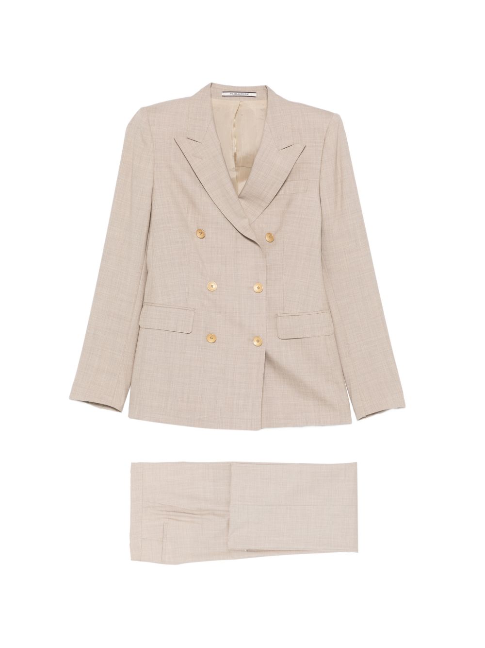 TAGLIATORE Completo con giacca doppiopetto beige 