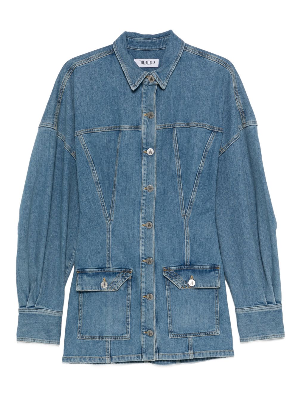 THE ATTICO Abito corto in jeans 