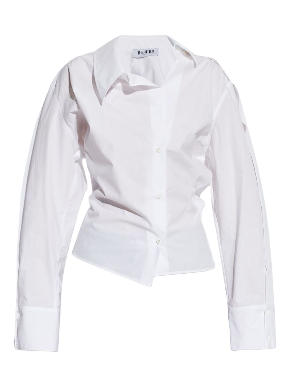 THE ATTICO Camicia asimmetrica in cotone 