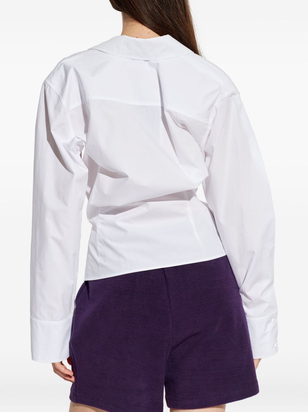 THE ATTICO Camicia asimmetrica in cotone 
