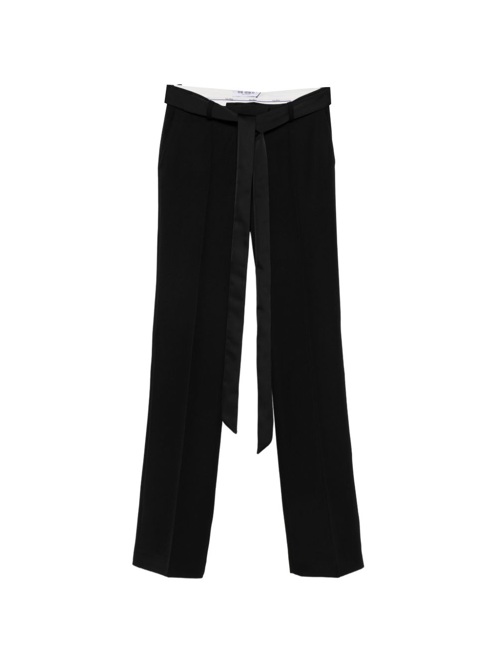 THE ATTICO Pantaloni neri con pinces 