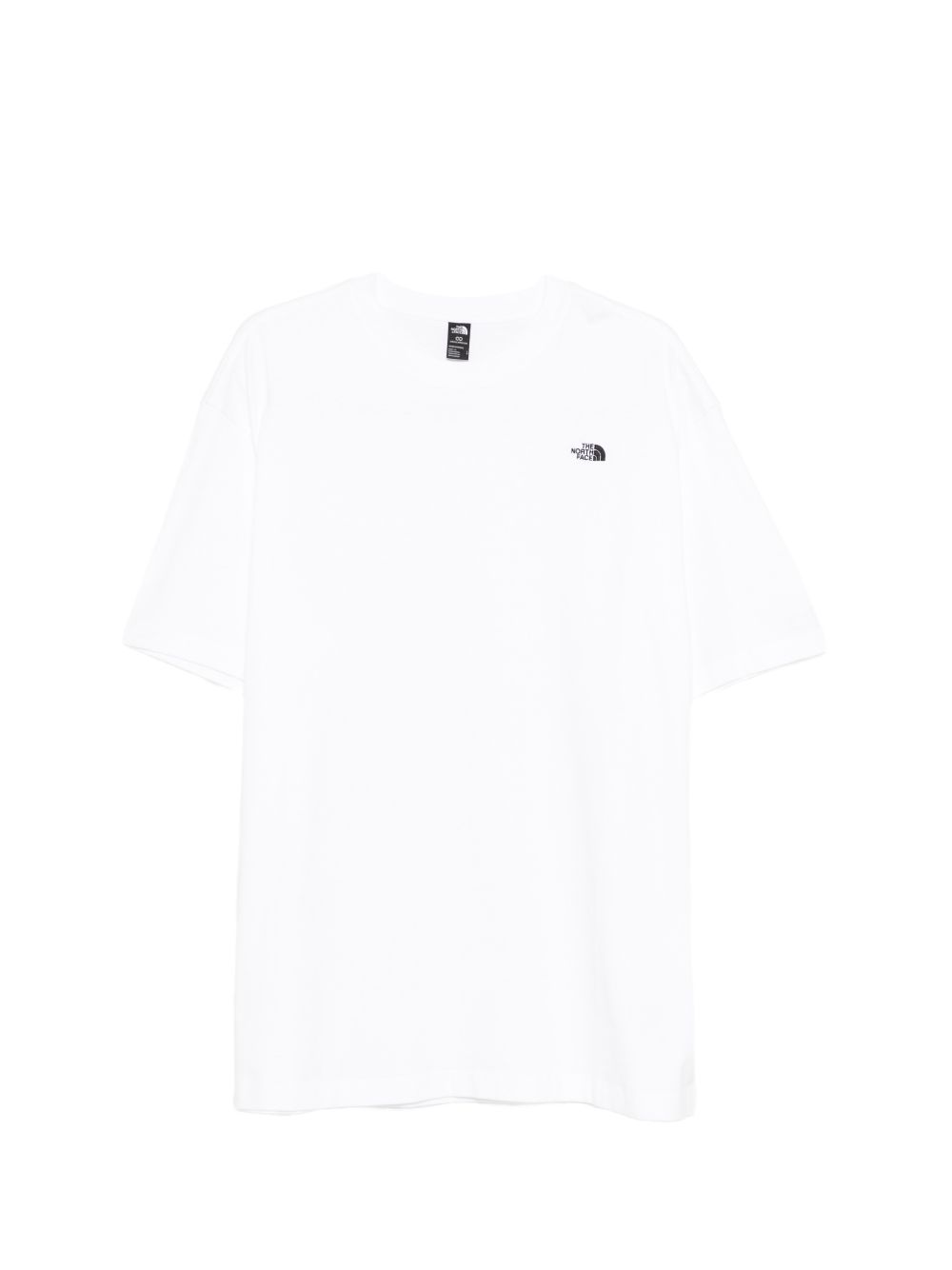 THE NORTH FACE T-shirt in cotone bianco con logo nero 