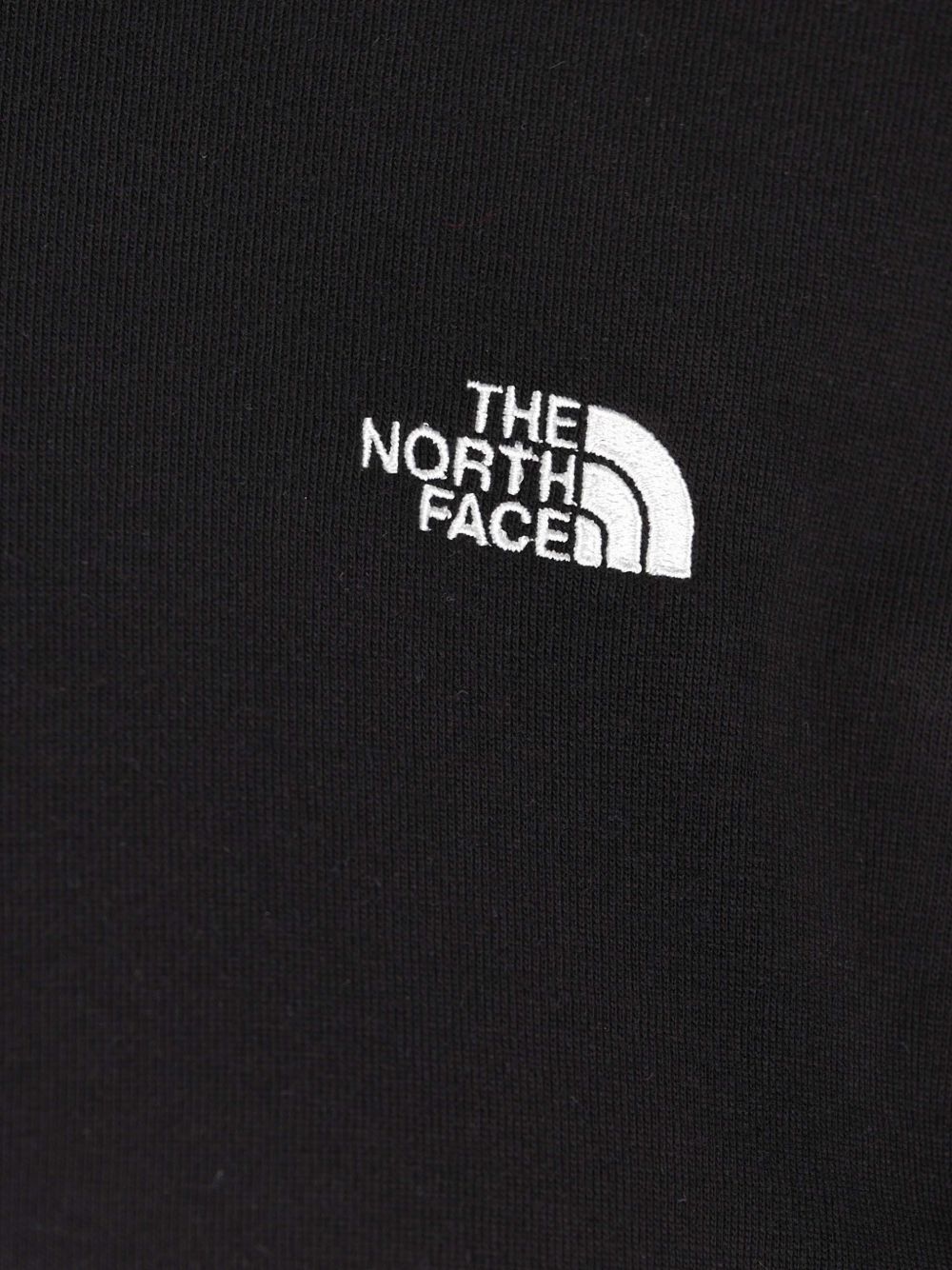 THE NORTH FACE T-shirt girocollo a maniche corte nera con logo bianco 