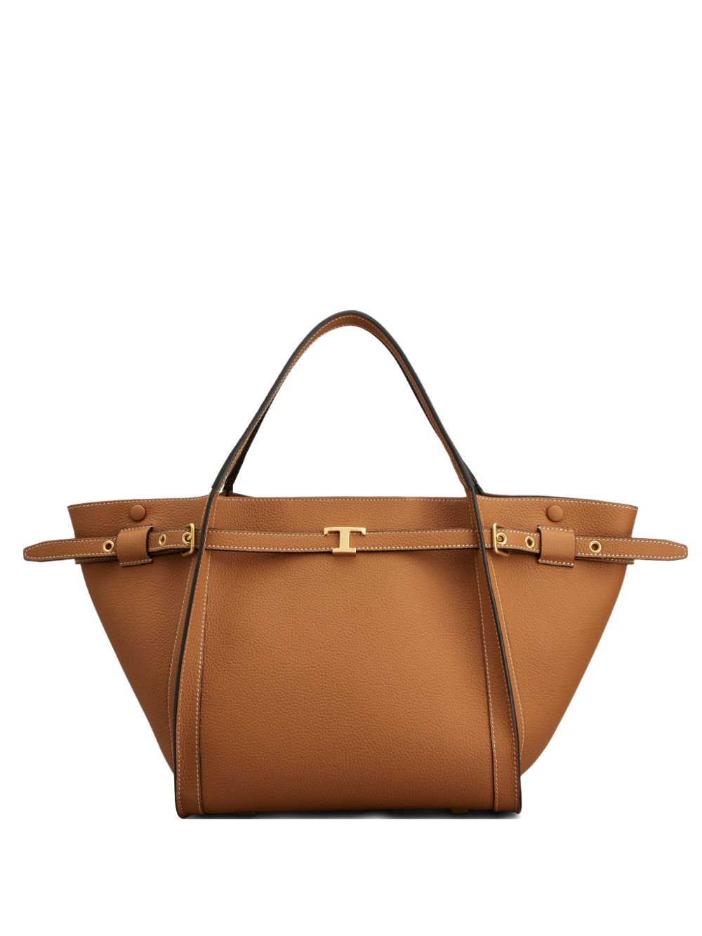 TODS Borsa shopping in pelle martellata marrone 