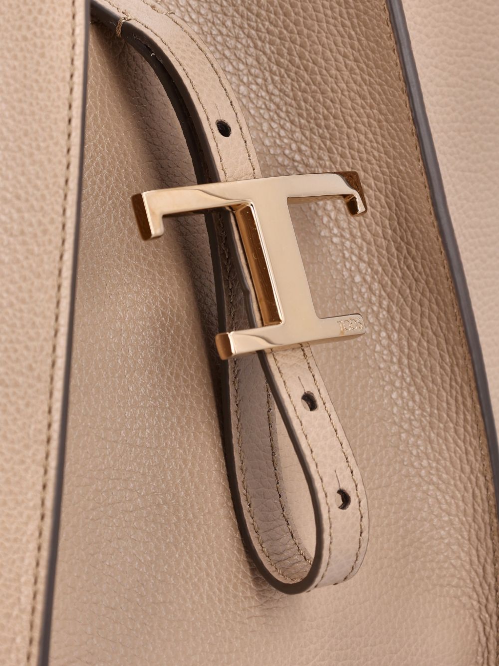 TODS Borsa shopping piccola con pouch removibile beige 