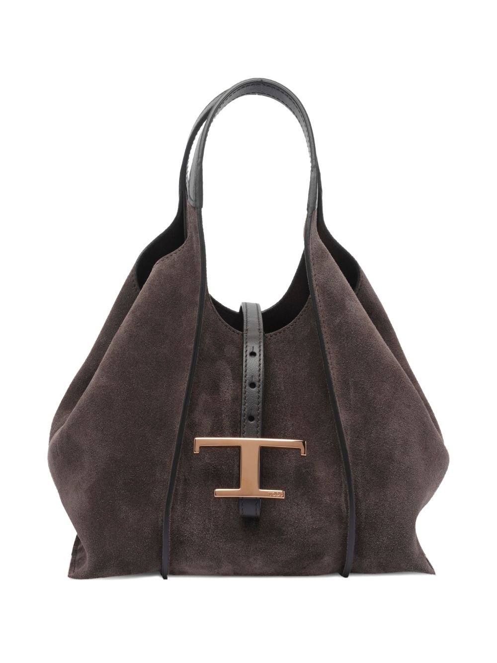 TODS Borsa a mano in suede marrone 