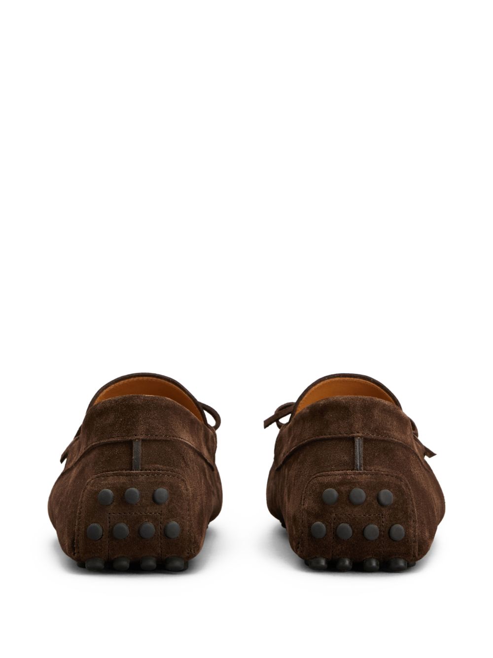 TODS Mocassini marroni in pelle scamosciata 