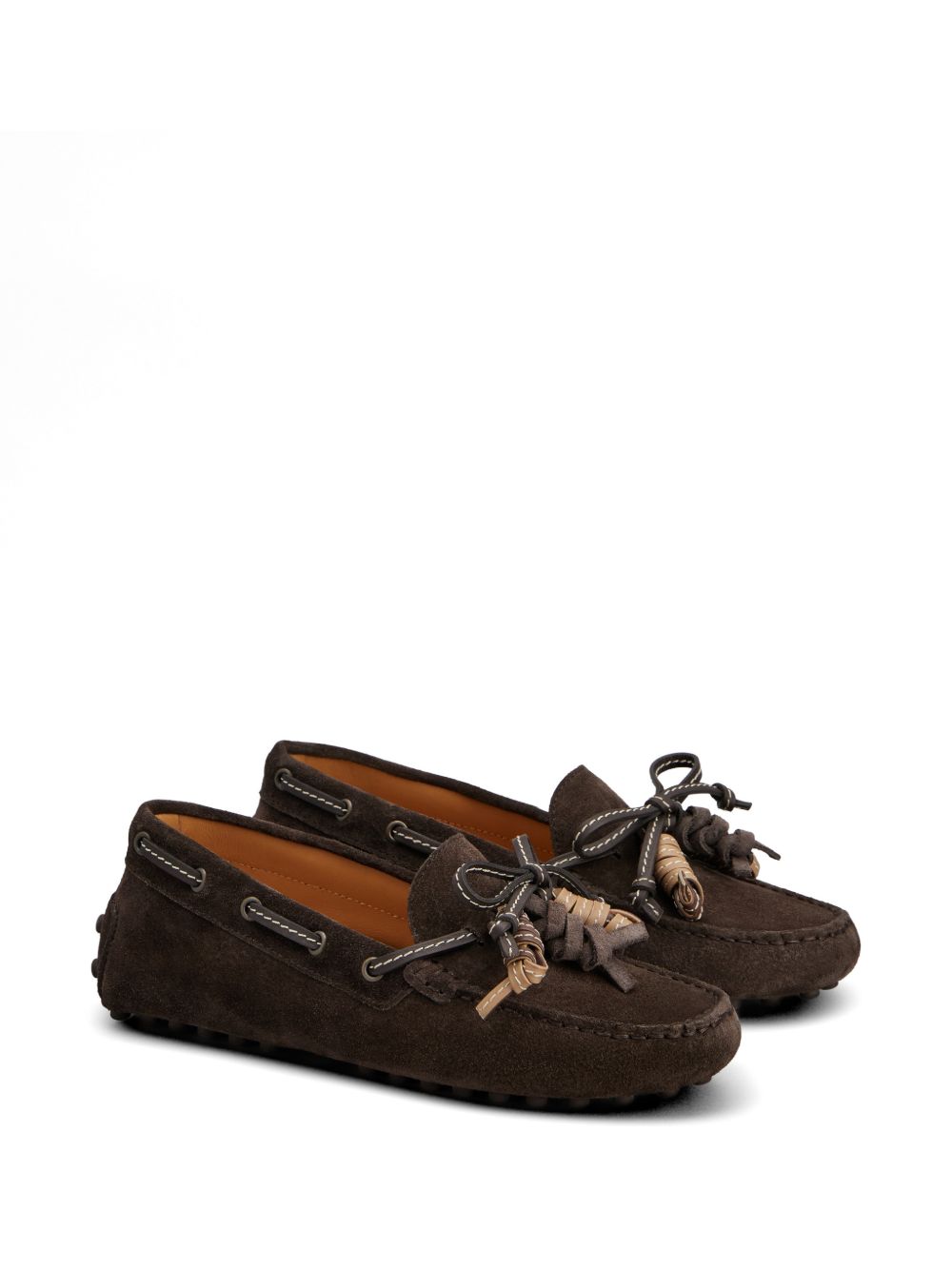 TODS Mocassini in pelle suede marrone 