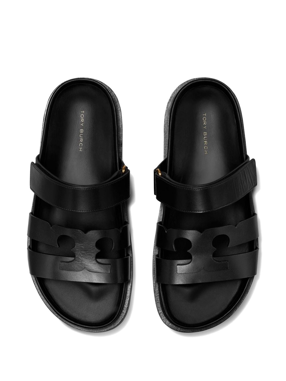 TORY BURCH Ciabatte nere in pelle 