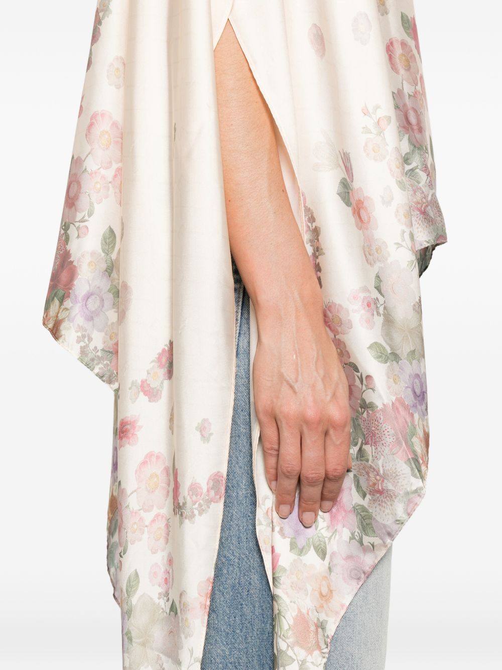 TWINSET Blusa foulard con stampa floreale 