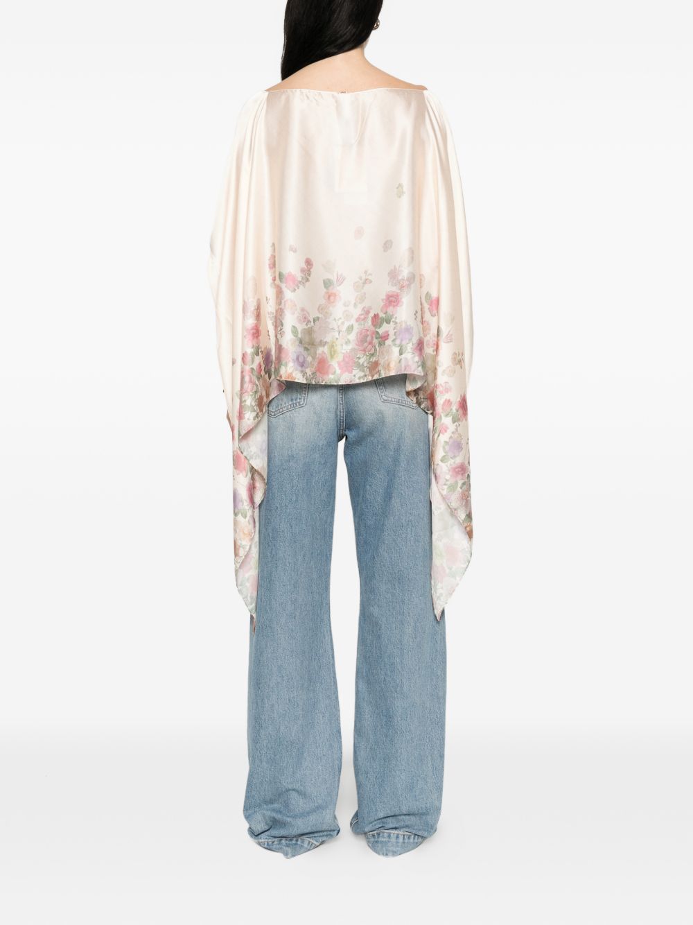 TWINSET Blusa foulard con stampa floreale 