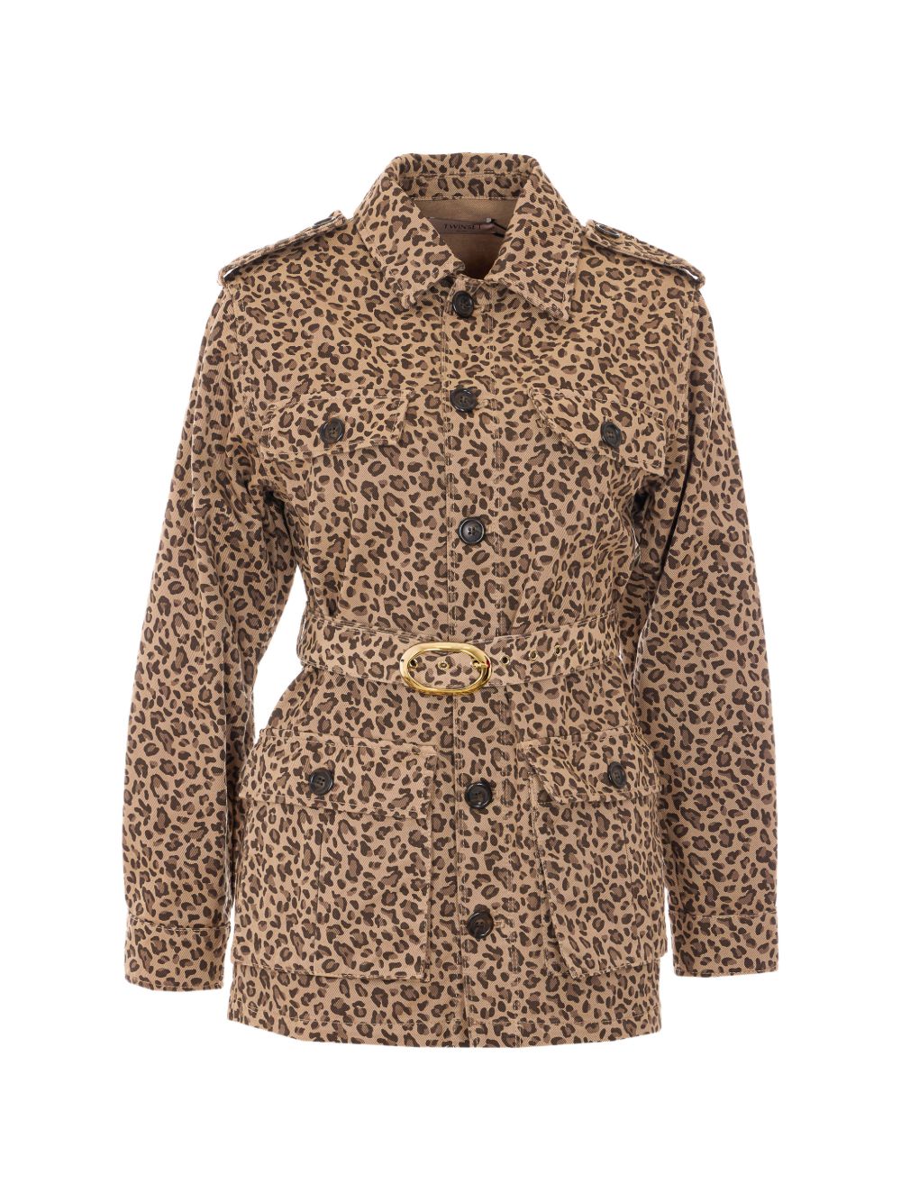 TWINSET Giacca camicia con cintura 