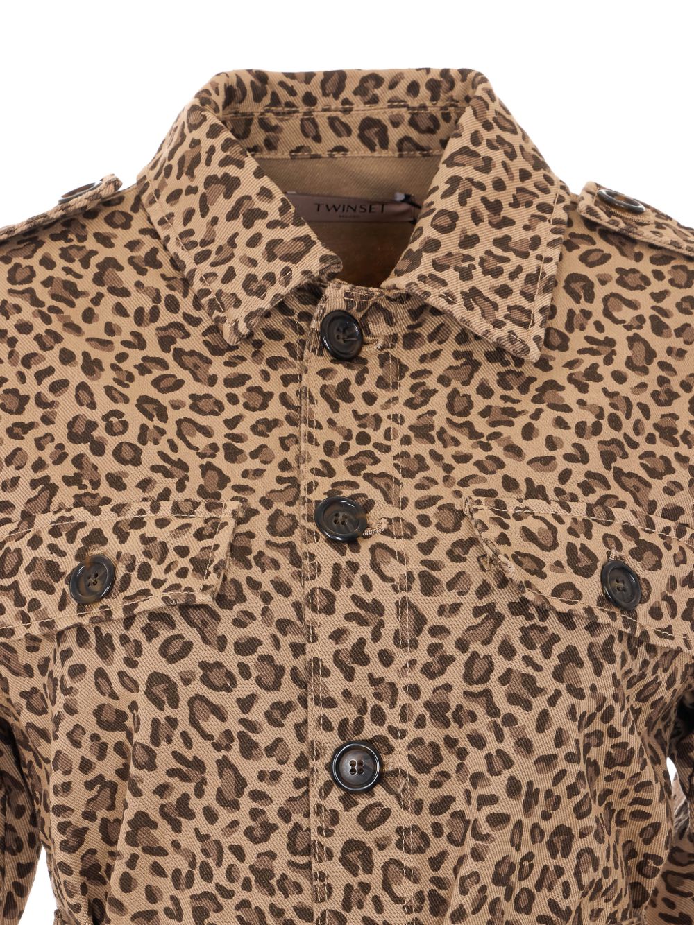 TWINSET Giacca camicia con cintura 