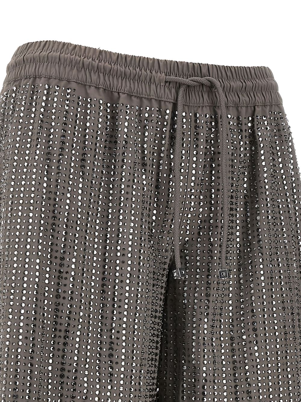 VENUJA Shorts Malibu grigi con strass all-over 