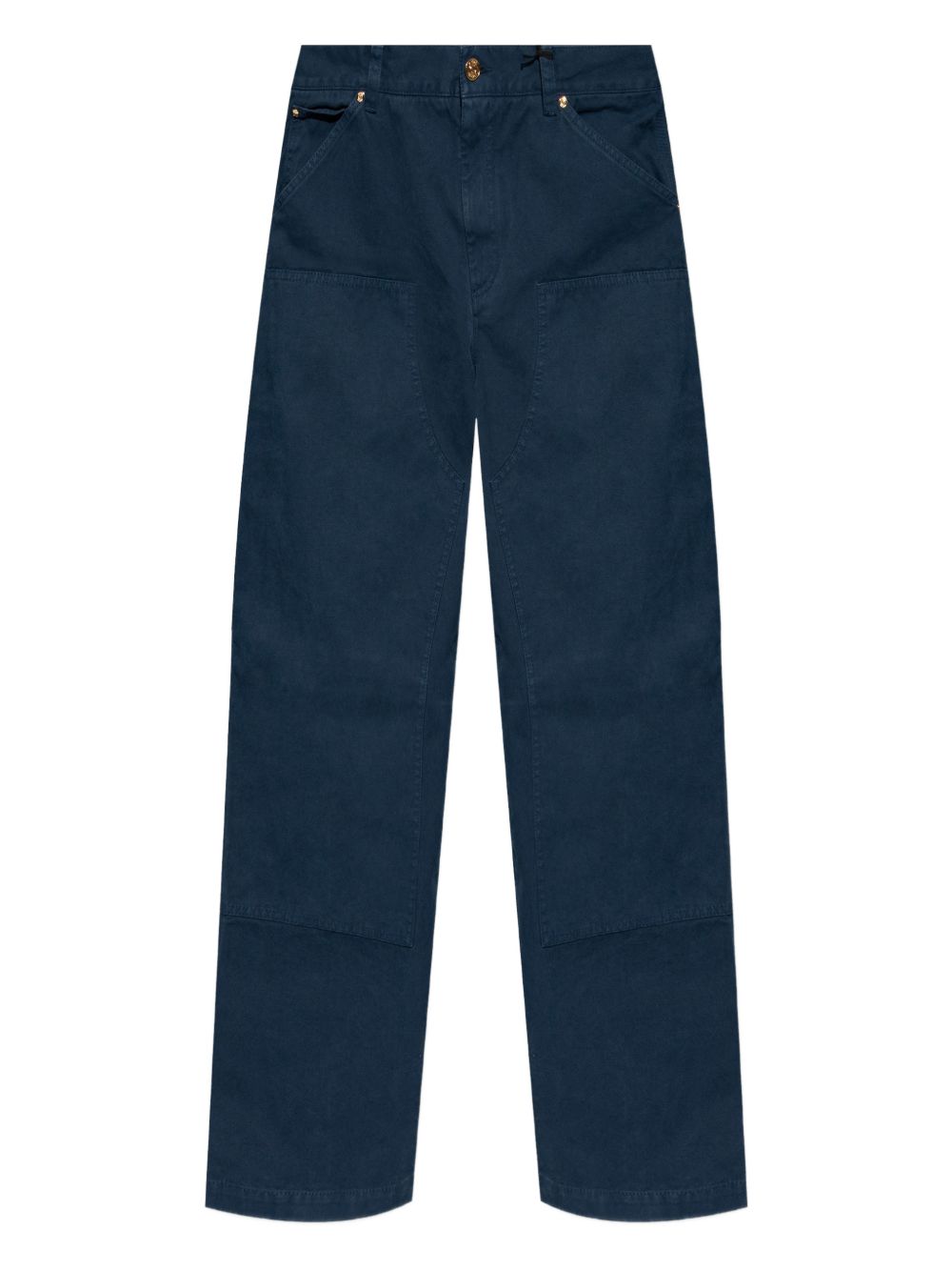 VERSACE Jeans blu con design a pannelli 