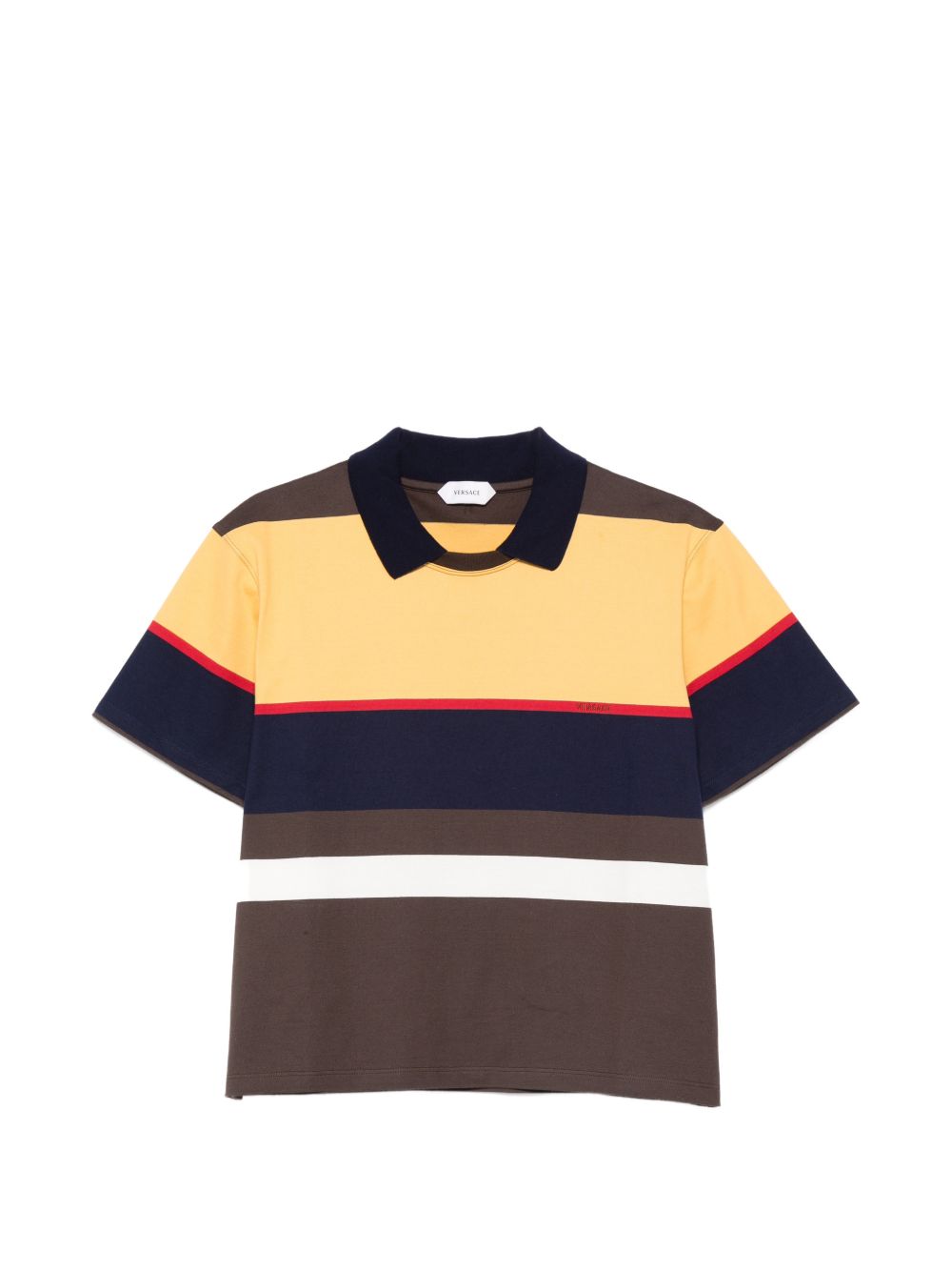 VERSACE Polo multicolore a manich corte 