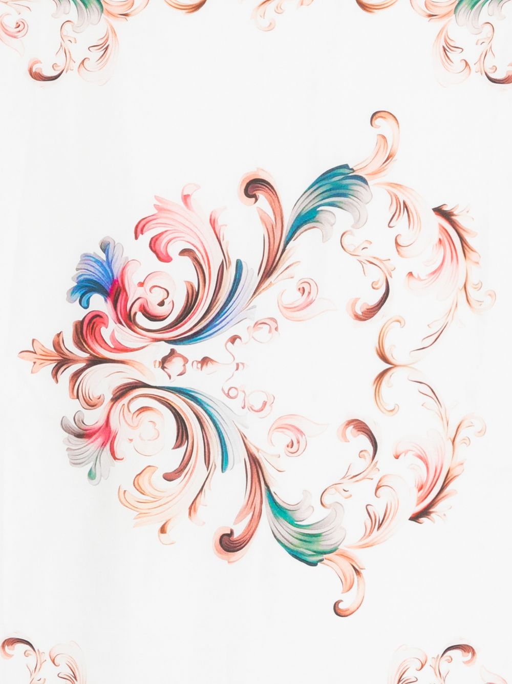 VERSACE JEANS COUTURE Foulard in seta con stampa colorata 