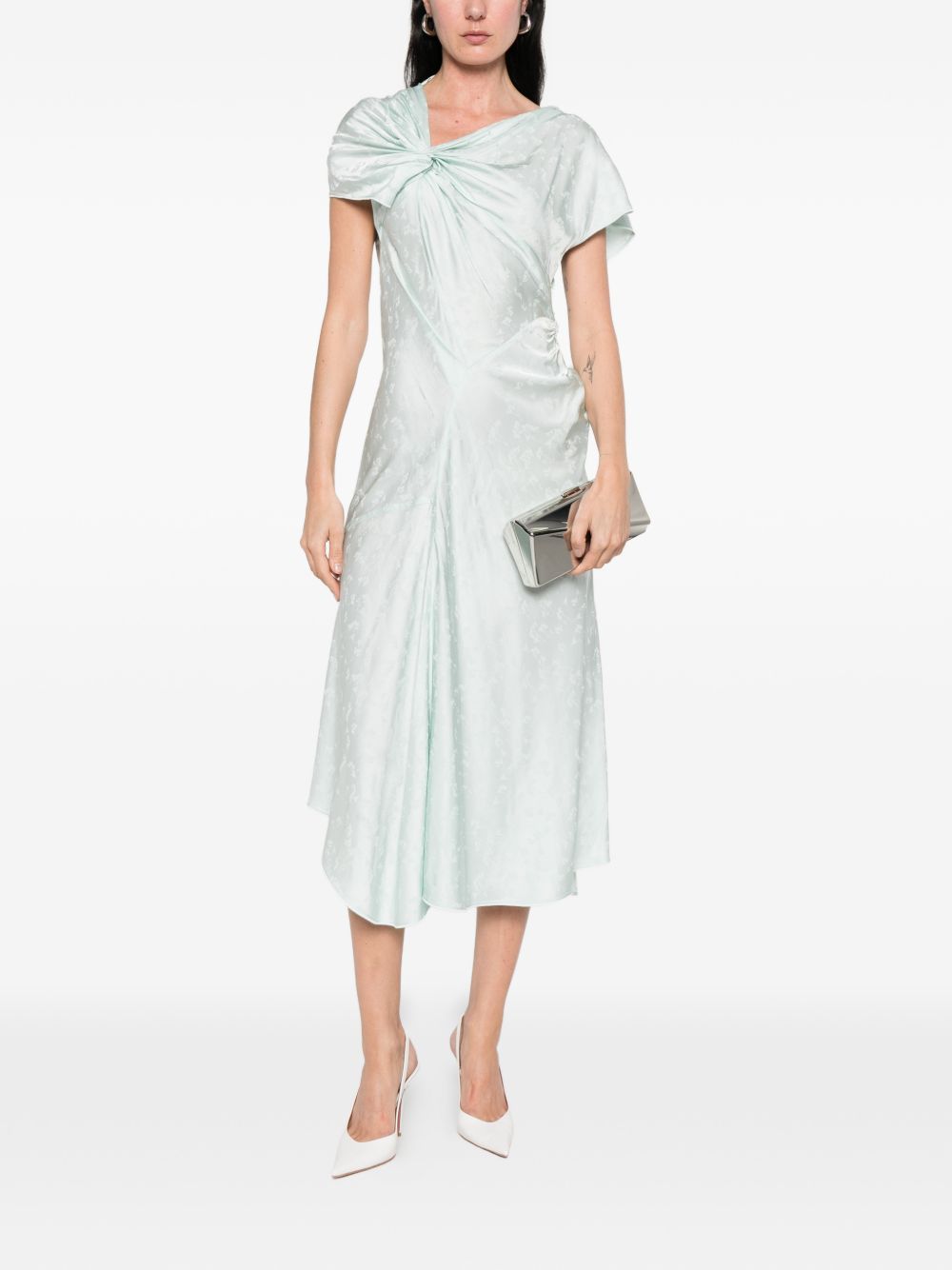 VICTORIA BECKHAM Abito midi color pastello 