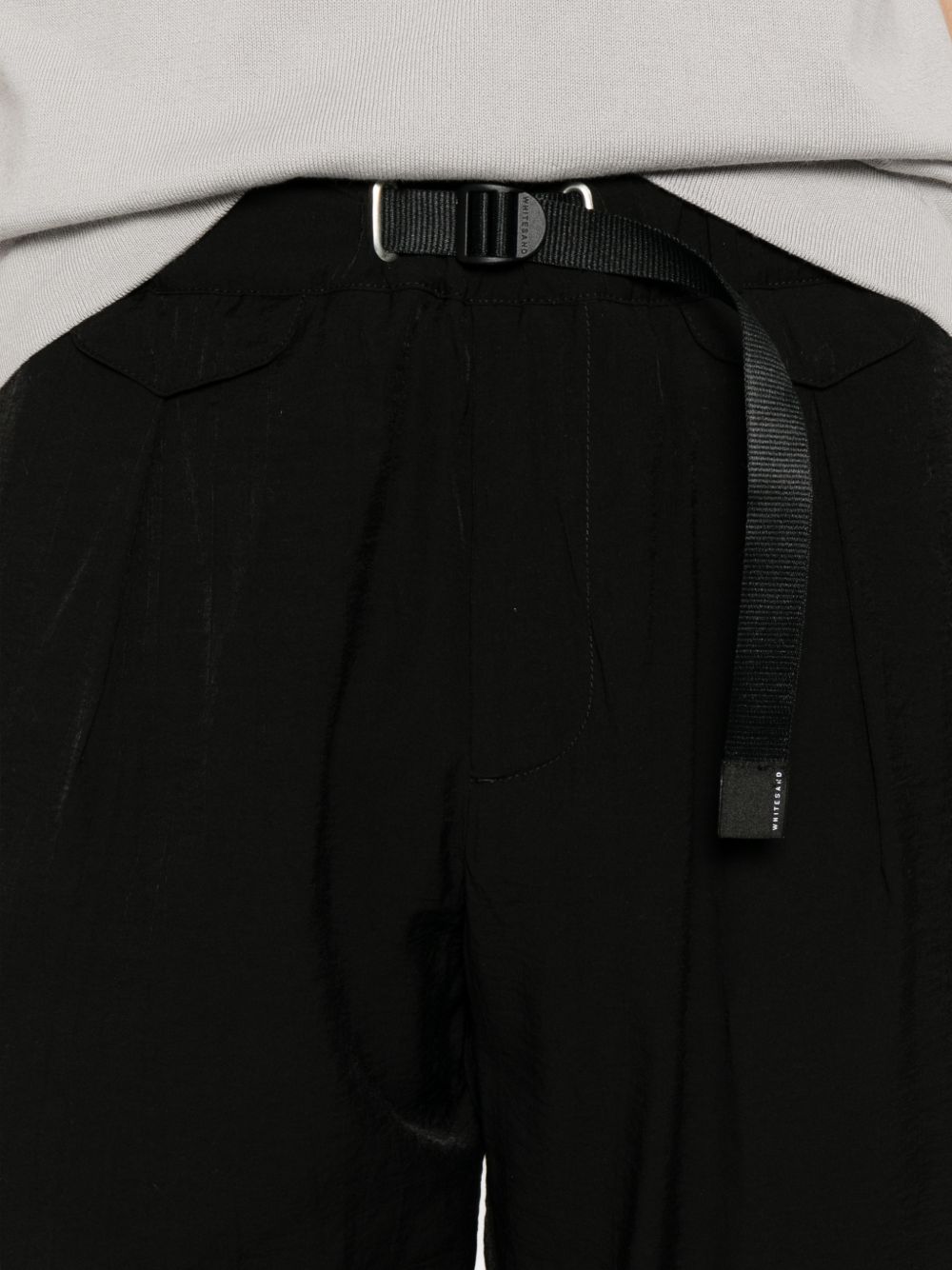 WHITE SAND Pantaloni neri con coulisse in vita 