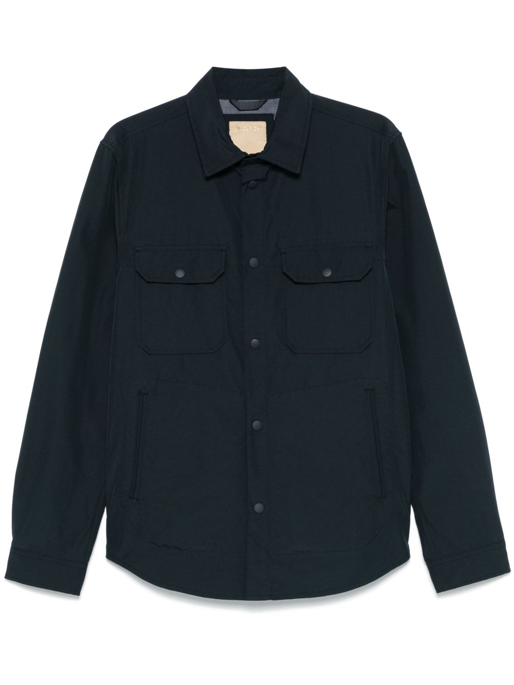 WOOLRICH Camicia blu notte con bottoni 