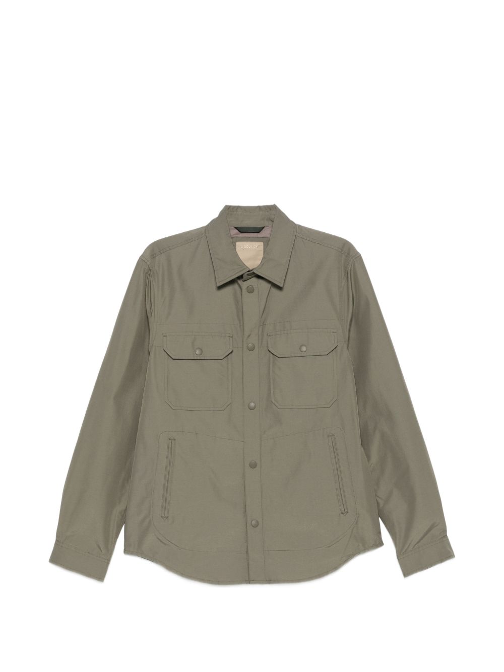 WOOLRICH Camicia verde muschio con bottoni 