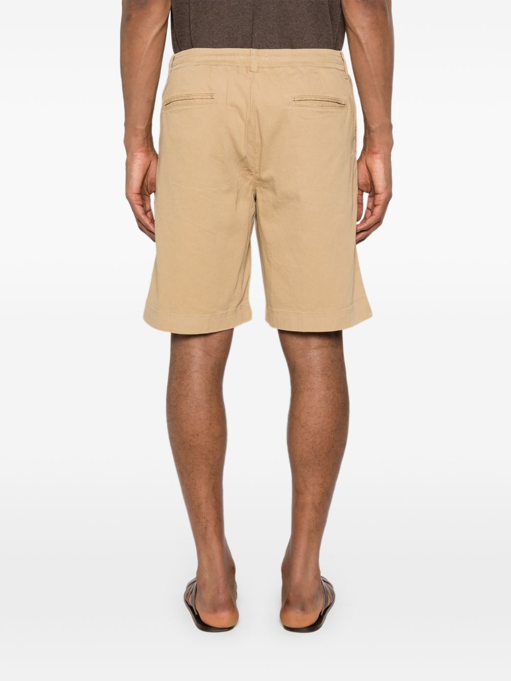 WOOLRICH Shorts in lino misto cotone color cammello 