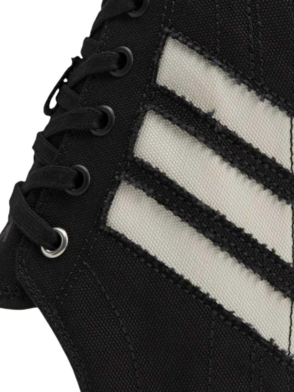 Y3 Sneakers Nissa Lo nere con dettagli a righe 