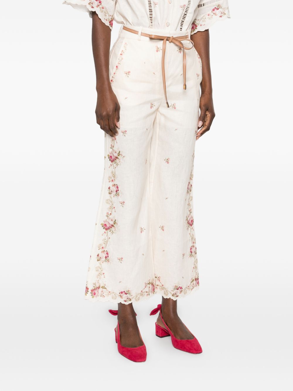 ZIMMERMANN Pantaloni 'Patience' a fiori 