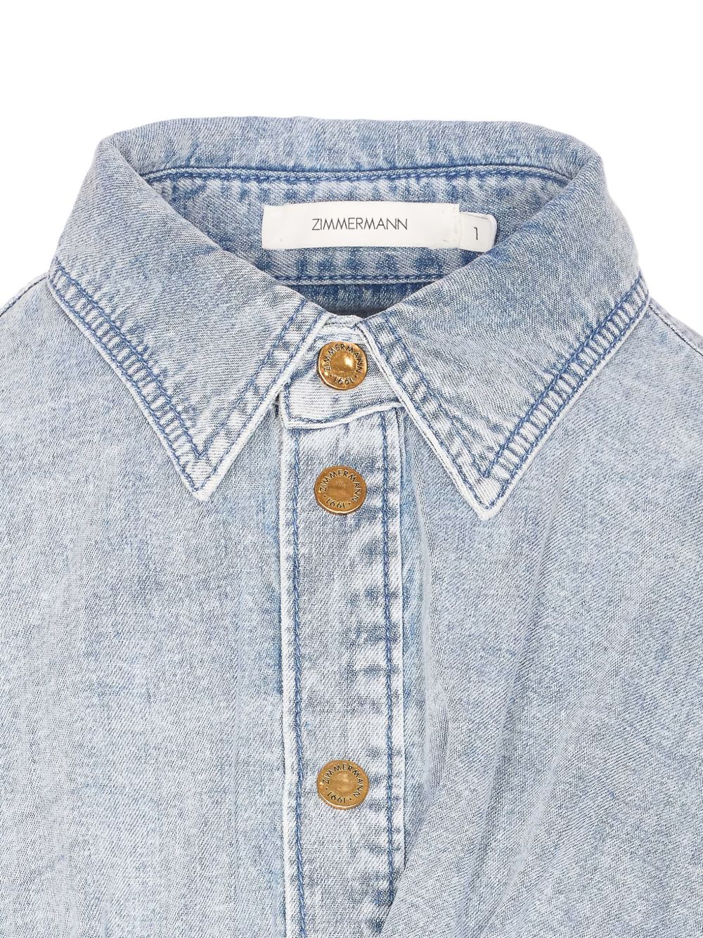 ZIMMERMANN Top effetto jeans 