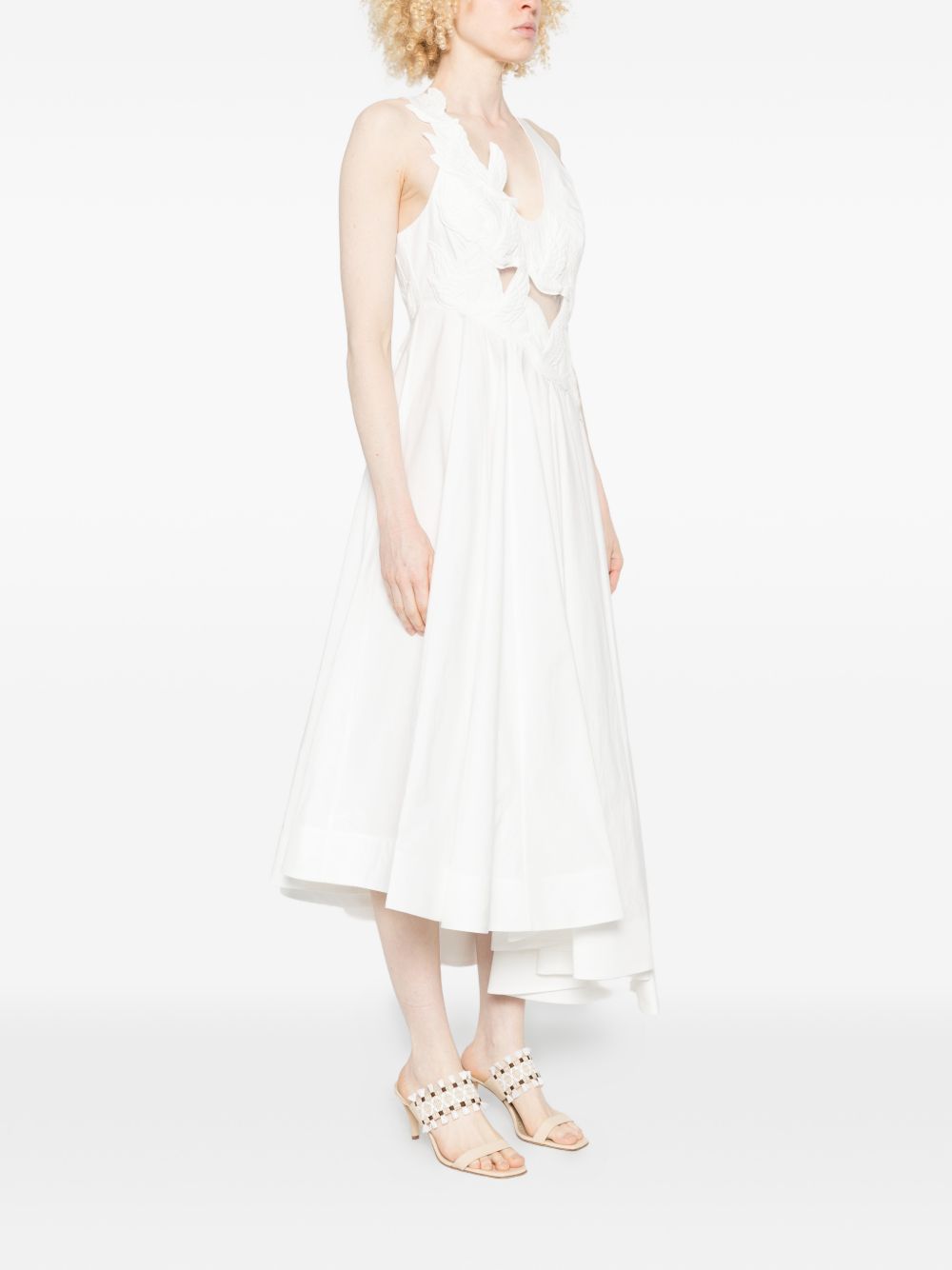 ZIMMERMANN Abito bianco con dettagli cut-out 