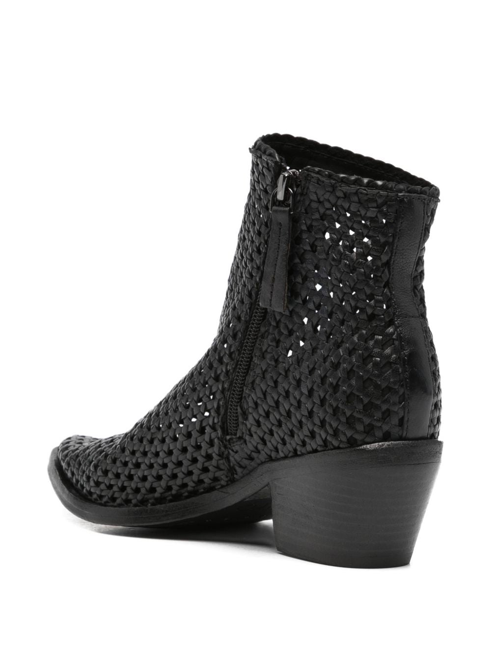 ZOLFO Stivaletti Melody in pelle intrecciata 