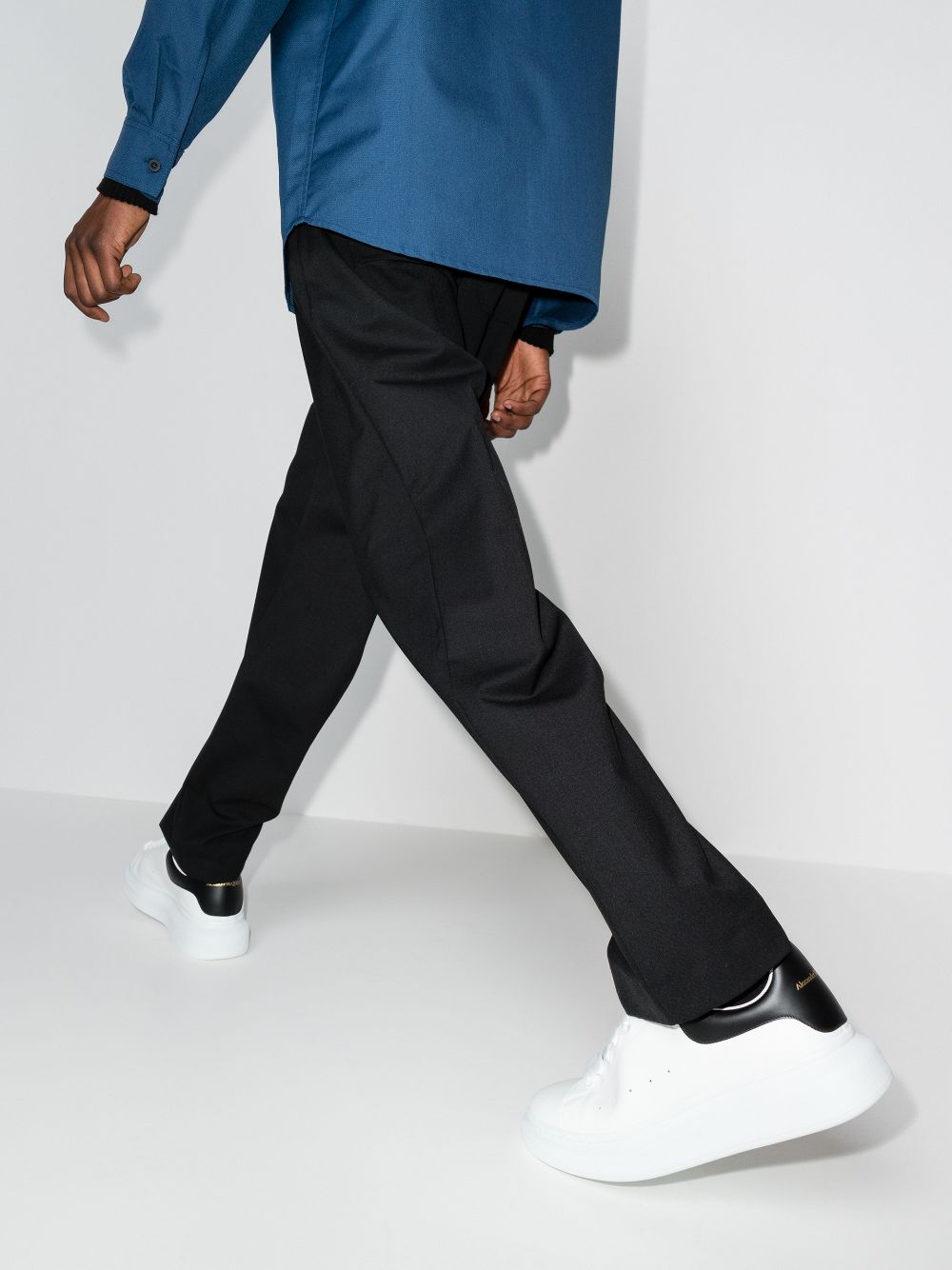 ALEXANDER McQUEEN Sneakers 'Oversize' in pelle bianca 