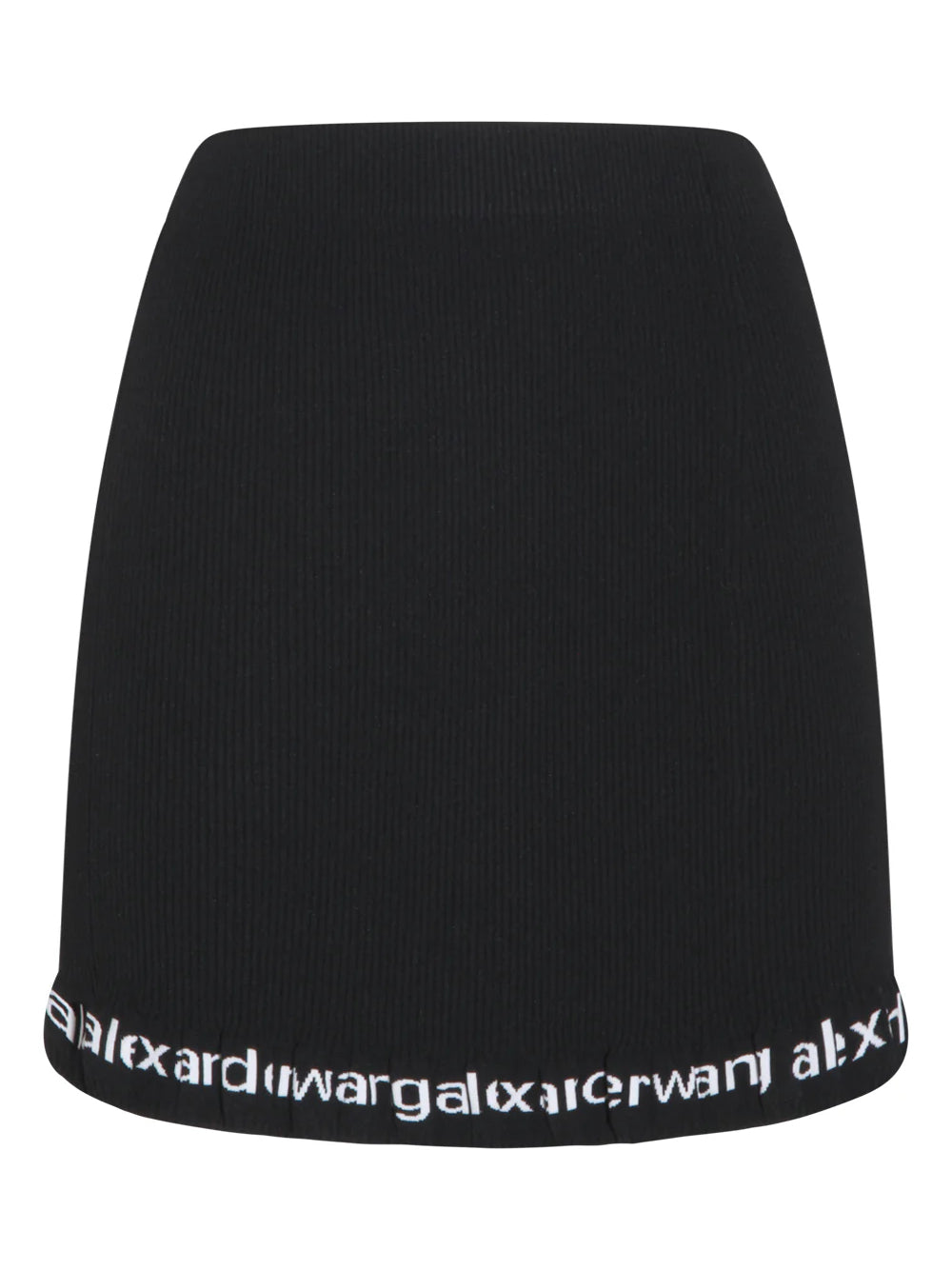 ALEXANDER WANG Minigonna a costine con logo 