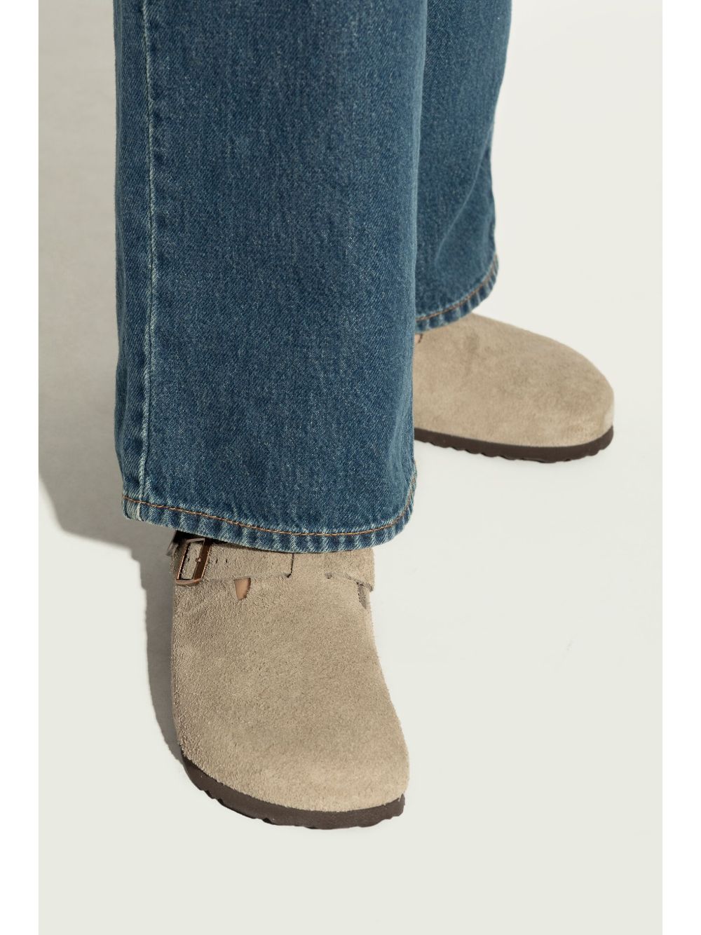 BIRKENSTOCK Sandali 'Tokio' in camoscio taupe 