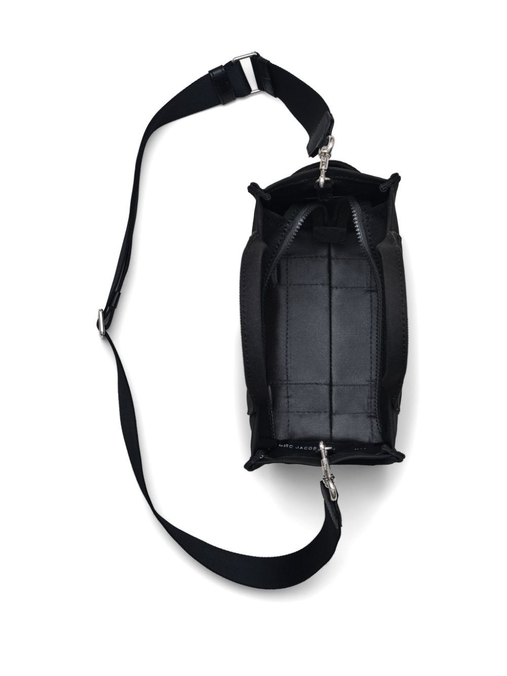 MARC JACOBS Borsa tote 'The Canvas Small' in cotone nero 
