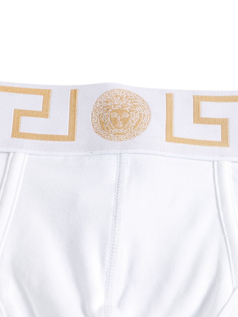 VERSACE Boxer in cotone stretch con motivo greca 