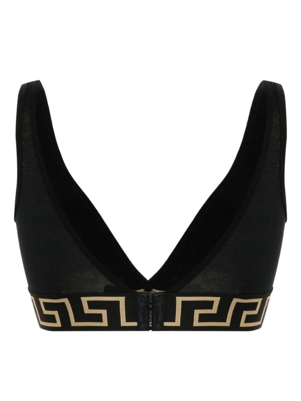 VERSACE Reggiseno a triangolo in cotone stretch con motivo greca 
