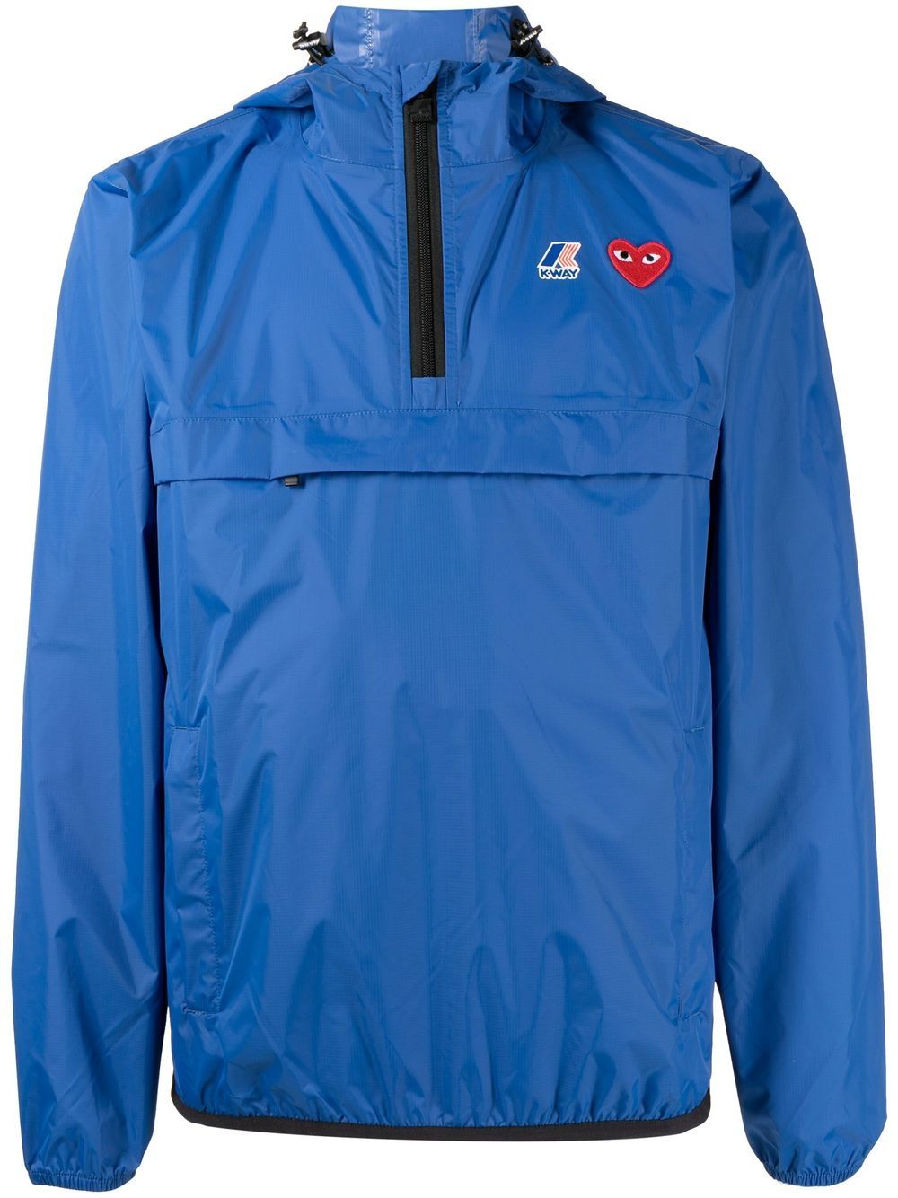 COMME DES GARCONS PLAY Comme Des Garçons Play X K-Way giacca impermeabile con tasca sul petto e cappuccio 