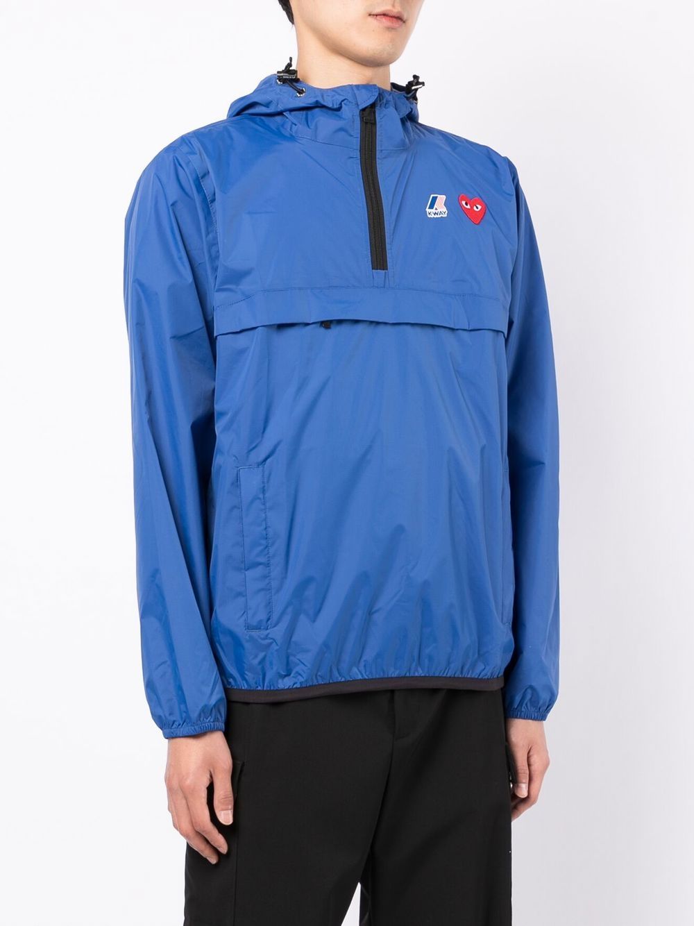 COMME DES GARCONS PLAY Comme Des Garçons Play X K-Way giacca impermeabile con tasca sul petto e cappuccio 