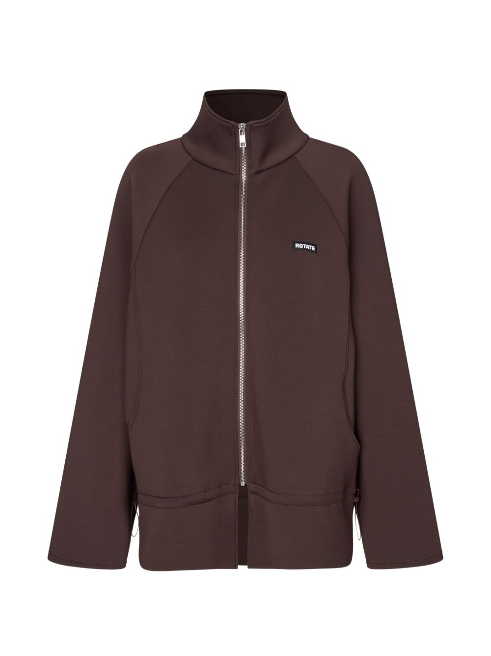 ROTATE Giacca sportiva in tessuto tecnico con zip bordeaux 