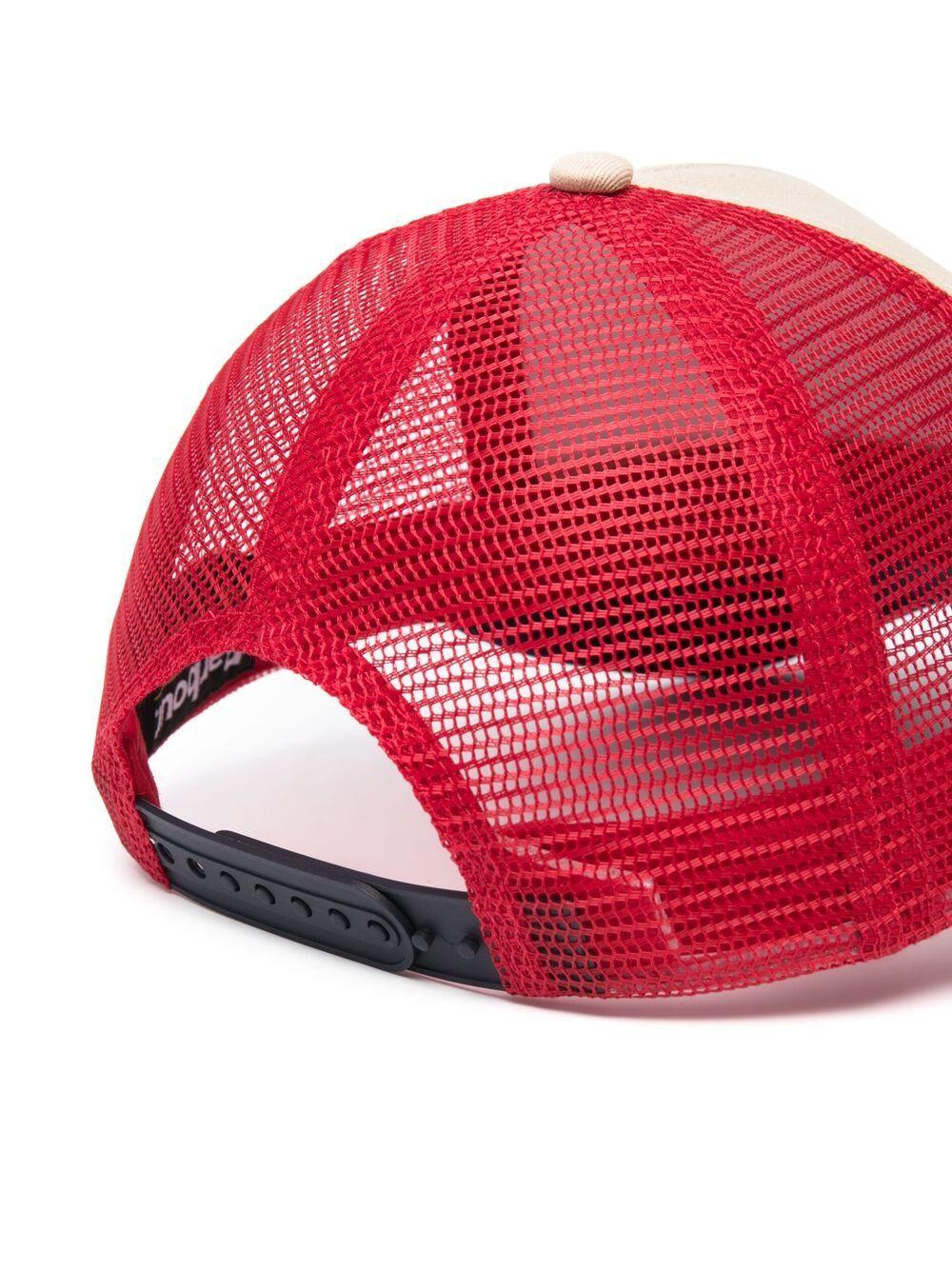 BARBOUR Cappello baseball blu bianco e rosso 