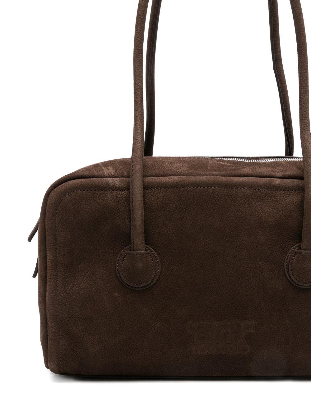MARGESHERWOOD Borsa in suede Soft Boston con logo 