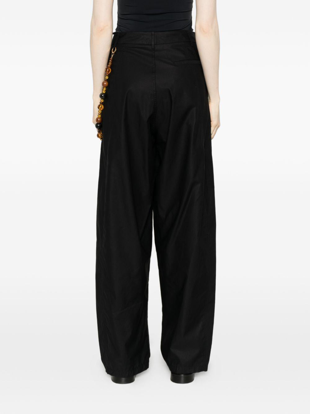 DARKPARK Pantaloni Phebe con ciondolo di perline 