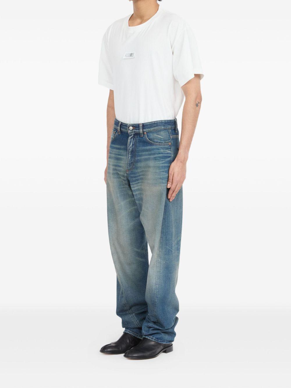 MM6 MAISON MARGIELA Jeans cotone denim azzurro 