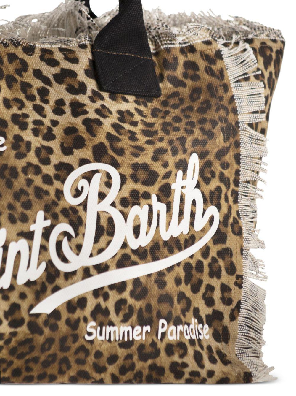 MC2 SAINT BARTH Borsa shopping Vanity con stampa animalier 