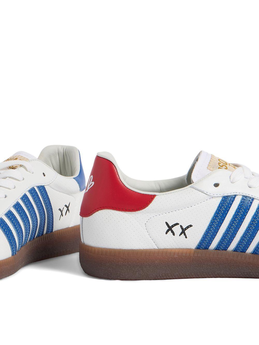 DSQUARED2 Sneakers Maple Leaf Rebels bianche 